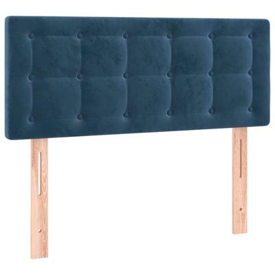 Hoofdbord 80x5x78/88 cm fluweel donkerblauw