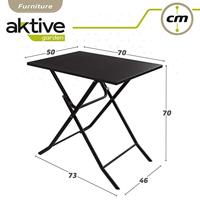 Vouwtafel Aktive 70 x 70 x 50 cm Staal - thumbnail