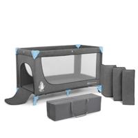 Kinderkraft - Reisbedje - Campingbedje - Joy - 126 x 65 x 76 cm - 8,5 kg - Blauw - Eenvoudig inklapbaar - thumbnail