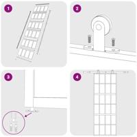 VidaXL Schuifdeur 76x205 cm helder esg-glas en aluminium goudkleurig - thumbnail
