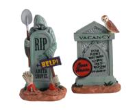 Halloweenfiguur Tombstone duo set of 2 LEMAX - Lemax - thumbnail