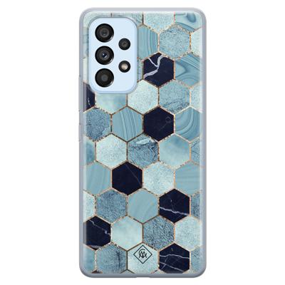 Samsung Galaxy A33 siliconen hoesje - Blue cubes
