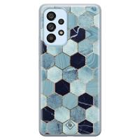 Samsung Galaxy A33 siliconen hoesje - Blue cubes - thumbnail