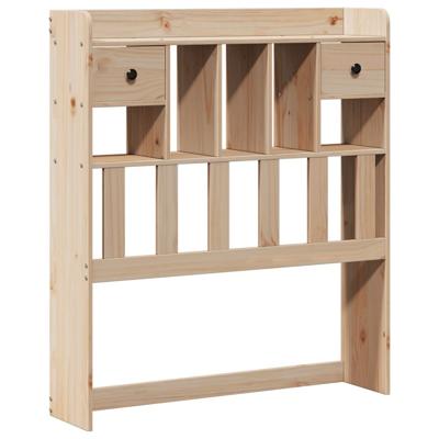 Bed met boekenkast zonder matras massief grenenhout 75x190 cm - thumbnail