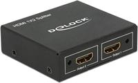DeLOCK splitter hdmi in > 2x hdmi 4k hdmi splitter (zwart) - thumbnail