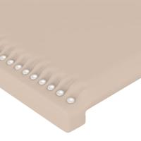 Boxspring met matras kunstleer cappuccinokleurig 90x190 cm - thumbnail