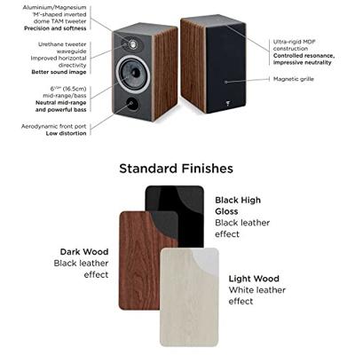 Focal: Vestia N1 Boekenplank speaker - 2 Stuks - Dark Wood - thumbnail