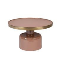 Zuiver Ronde Salontafel 'Glam' 60cm, kleur Roze - thumbnail