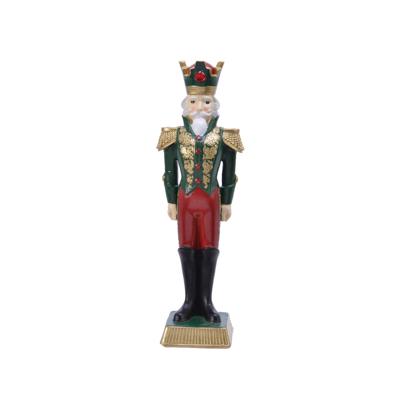 Notenkraker poly l6,20b8h23 cm groen Decoris - Decoris