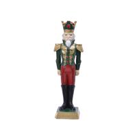 Notenkraker poly l6,20b8h23 cm groen Decoris - Decoris - thumbnail