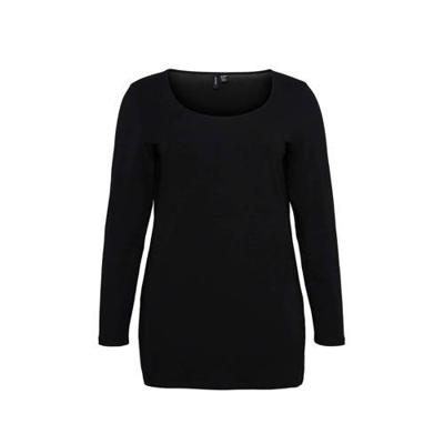 VERO MODA CURVE longsleeve met ronde hals VMPAXI zwart VERO MODA CURVE longsleeve met ronde hals VMPAXI zwart