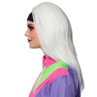 Pruik Retro Babe met Zwarte Hoofdband - thumbnail