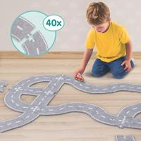 SES vilten wegencircuit 40 stuks met auto - thumbnail
