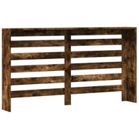 Radiatorombouw 149x20x82 cm bewerkt hout gerookt eikenkleurig - thumbnail