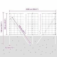 Weidehekwerk Zilver 25 x 1 m Gegalvaniseerd staal - thumbnail