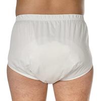 Suprima 1288 Slip Pes Pu + Drukknop Unisex Wit Xxl - thumbnail