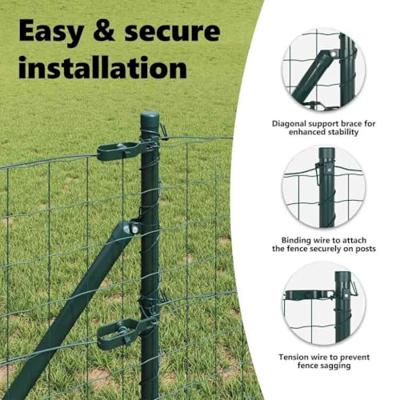 VidaXL Hek met paal groen 0,4 x 10 m staal en pvc VidaXL Hek met paal groen 0,4 x 10 m staal en pvc