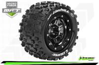 Louise MT-Uphill MFT banden op black/chrome velgen - 1/2 offset - Traxxas Maxx - thumbnail