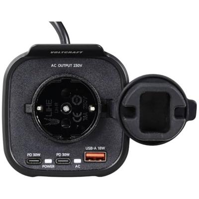 VOLTCRAFT MSW 150-12 Car Omvormer - Past in bekerhouder