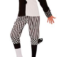 Harlekijn Kostuum Meisje Pien Zwart/Wit - thumbnail