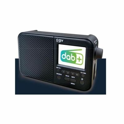 Draagbare DAB+ en FM-radio - CGV - DR7+ - 2,4 TFT-kleurenscherm - Koptelefoonaansluiting - Eco-verbruik
