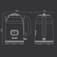 Muse MS-030 BC Waterkoker Aantal/Volume: 1.7 l Zwart - thumbnail