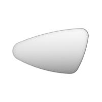 Spiegel INK SP22 Links 100x4x60 cm Geborsteld RVS - thumbnail