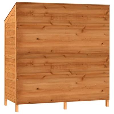 VidaXL Tuinschuur 102x52x112 cm massief vurenhout bruin