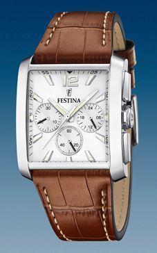 Horlogeband Festina F20636/01 Leder Bruin 28mm