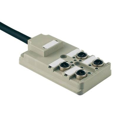 Weidmüller SAI-4-F 4P IDC PUR 5M 1766660000 Passieve sensor/actorbox M12-verdeler met metalen schroefdraad 1 stuk(s) Piece