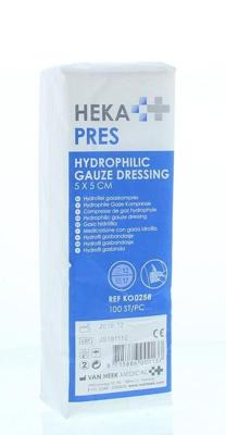 Hydrofiel gaaskompres 5 x 5 niet steriel 100 Stuks