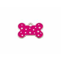Naamplaatje voor halsband Imarc PetScribe Passion Roze Zilver - thumbnail