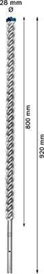 Bosch Accessories EXPERT SDS max-8X 2608900250 Wolfraamcarbide Hamerboor 1 stuks 28 mm Gezamenlijke lengte 920 mm SDS-Max 1 stuk(s)