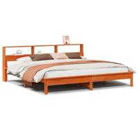 Bedframe zonder matras massief grenenhout wasbruin 180x200 cm - thumbnail