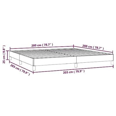 Bedframe fluweel roze 200x200 cm Bedframe fluweel roze 200x200 cm