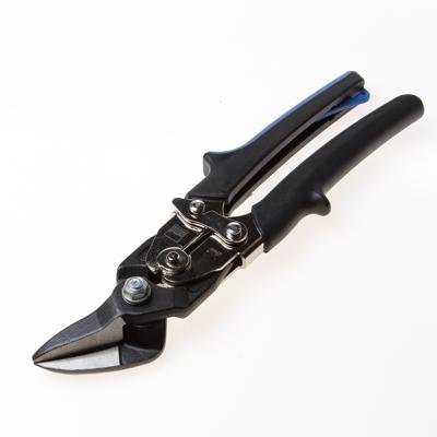 Doorloopplaatschaar D27B lengte 260 mm rechts staal max. 1,2 mm RVS max. 1 mm ER