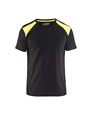 Blåkläder T-Shirt bicolour 33791042 | Zwart/High-Vis Geel | Maat XS - 7330509604618 Blåkläder T-Shirt bicolour 33791042 | Zwart/High-Vis Geel | Maat XS - 7330509604618