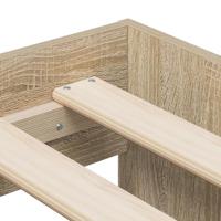 Opbergbedframe Sonoma Eiken 234 x 118 x 53.5 cm Bewerkt hout - thumbnail