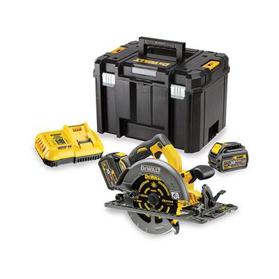 DeWALT DCS576T2-QW XR FlexVolt 18V/54V Accu Cirkelzaag 190mm + 2 Accu's en DCB118 Snellader DeWALT DCS576T2-QW XR FlexVolt 18V/54V Accu Cirkelzaag 190mm + 2 Accu's en DCB118 Snellader