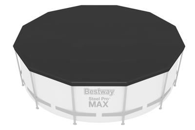 Zwembadafdekking Bestway Zwart Ø 370 cm