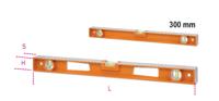 Beta Spirit levels made of die-cast aluminium with handles, 4 ground bases and 3 unbreakable vials, accuracy: 1 mm/m 1696D 500 - 016960355 - thumbnail