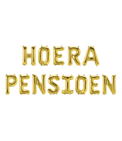 Folie ballon hoera pensioen - thumbnail