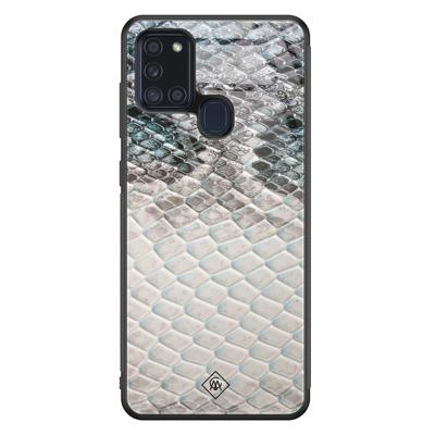 Samsung Galaxy A21s glazen hardcase - Oh my snake
