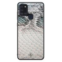 Samsung Galaxy A21s glazen hardcase - Oh my snake - thumbnail