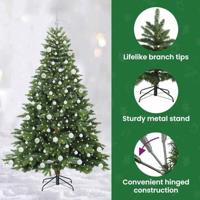 Kunstkerstboom met 300 LED met standaard Groen 180 cm PE en PVC - thumbnail