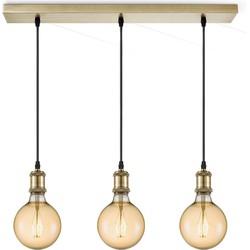 Light depot - hanglamp pendel Vintage 3L Beam - brons - Outlet Light depot - hanglamp pendel Vintage 3L Beam - brons - Outlet