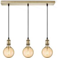 Light depot - hanglamp pendel Vintage 3L Beam - brons - Outlet - thumbnail