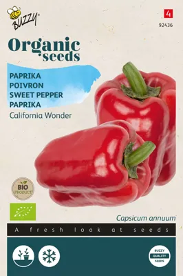 Zaden Organic Paprika California Wonder (BIO) Buzzy - Buzzy