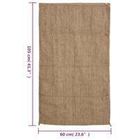 VidaXL Jutezakken 5 stuks 340 g/m² 60x105 cm 100% jute - thumbnail