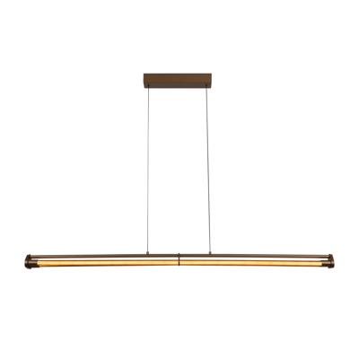 Lucide JANDERIN - Hanglamp - LED Dimb. - CCT - 2x16,5W 2200K/3300K - Handbewegingssensor - Champagne kleur - Vibes